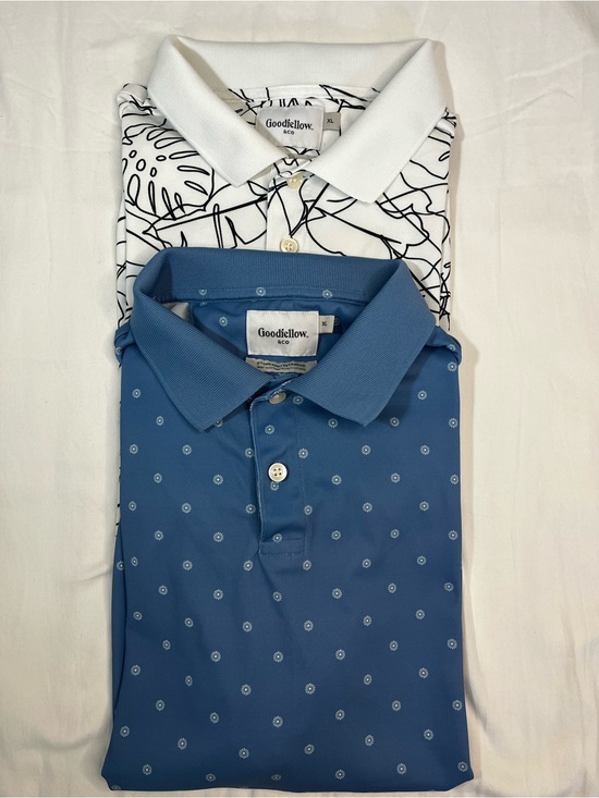 Goodfellow & Co Other - Goodfellow & Co Men’s XL Blue Ivory Polo Shirts Set of Two